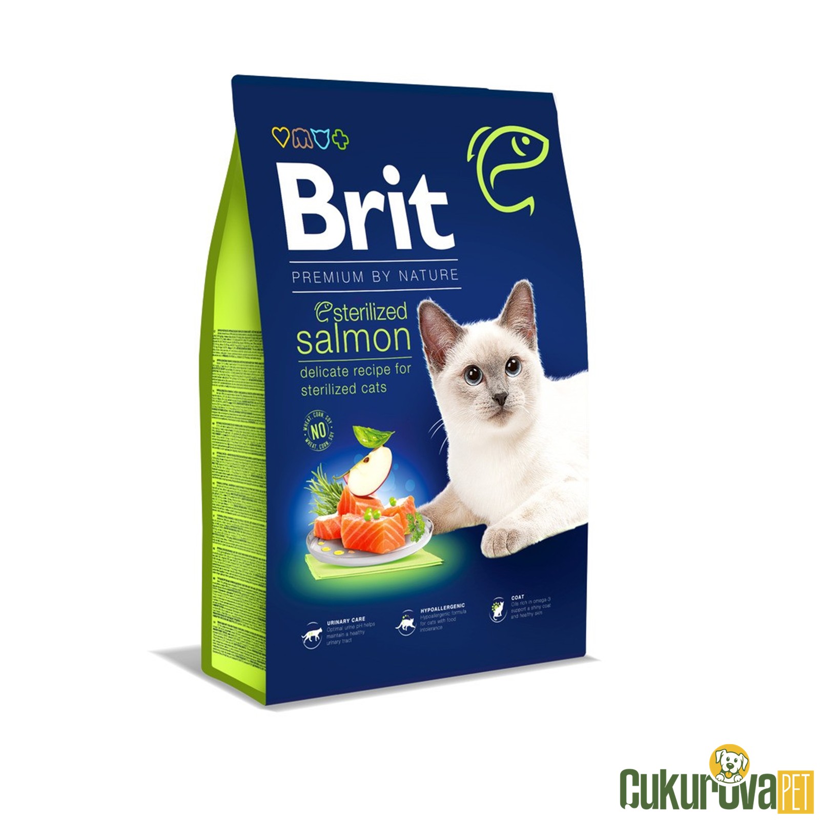 Brit Care Premium By Nature Somonlu Kısırlaştırılmış Kedi Maması 8 Kg