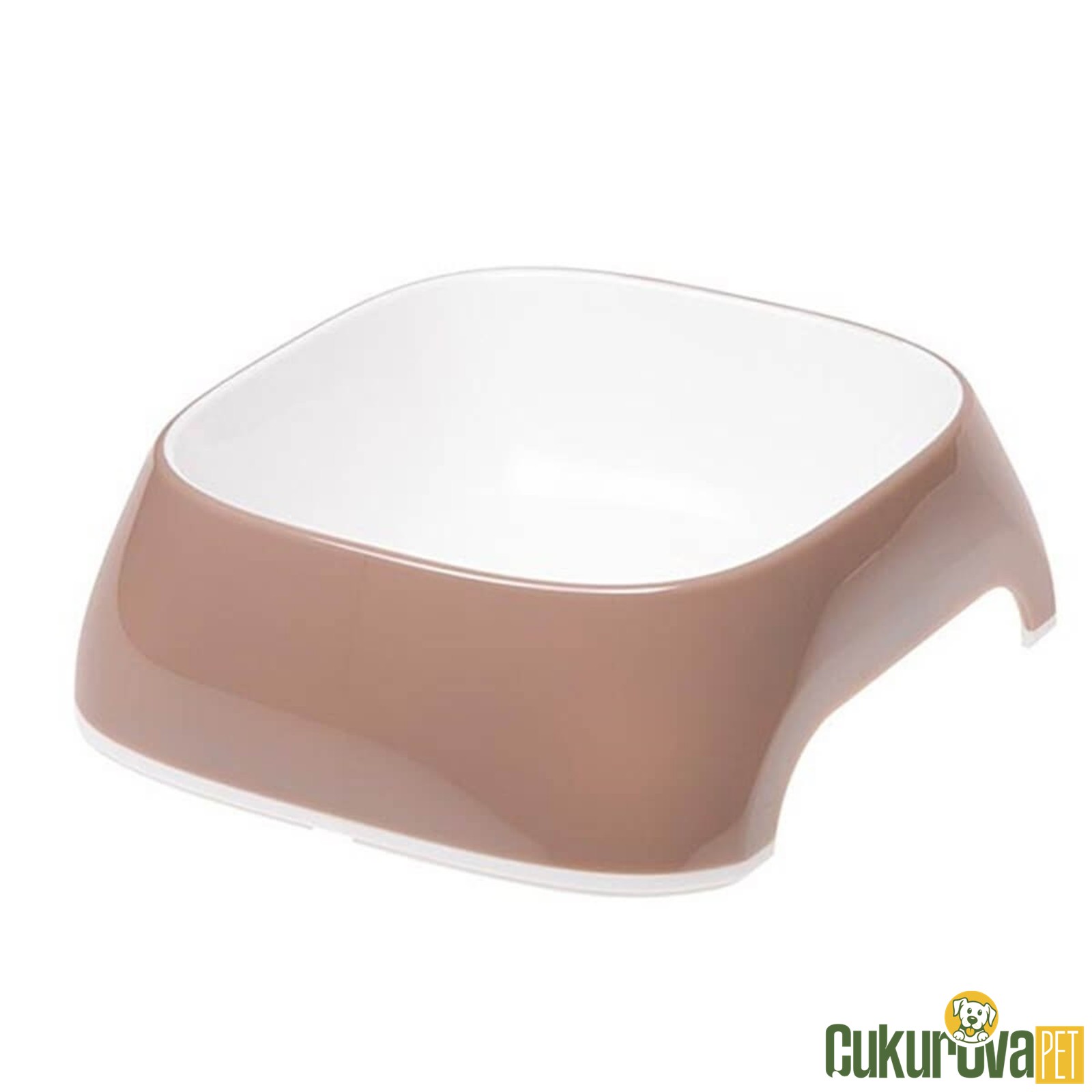 Ferplast Glam Kedi & Köpek Mama ve Su Kabı 400 Ml / Açık Kahverengi