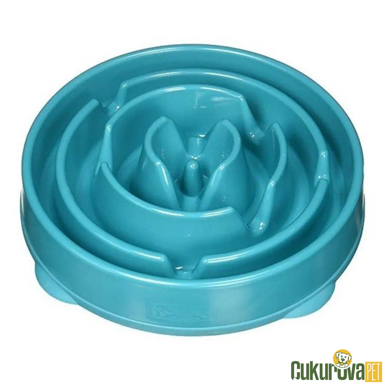 Outward Hound Fun Feeder Drop Yavaş Yeme Destekleyici Kedi & Köpek Mama Kabı L / Turkuaz