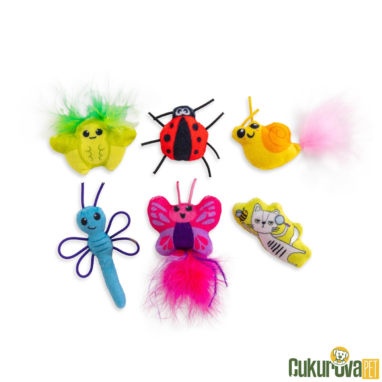 Catstages Cute As A Bug Catnipli Böcek Kedi Oyuncağı 6 Adet
