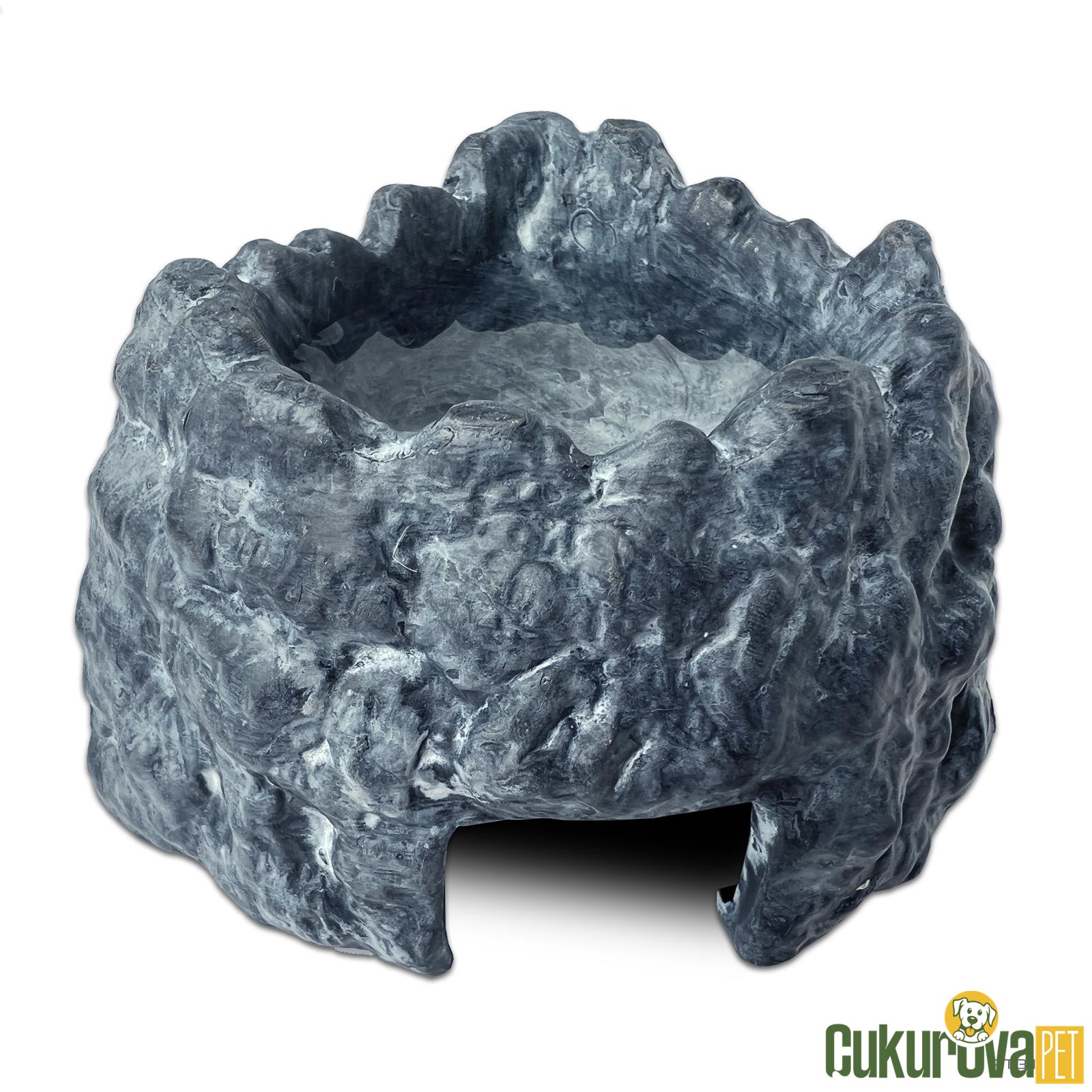 Exo Terra Eck Wetrock Sürüngen Yuvası Ve Su Kabı S - 7.5 x 13 x 9.5 Cm