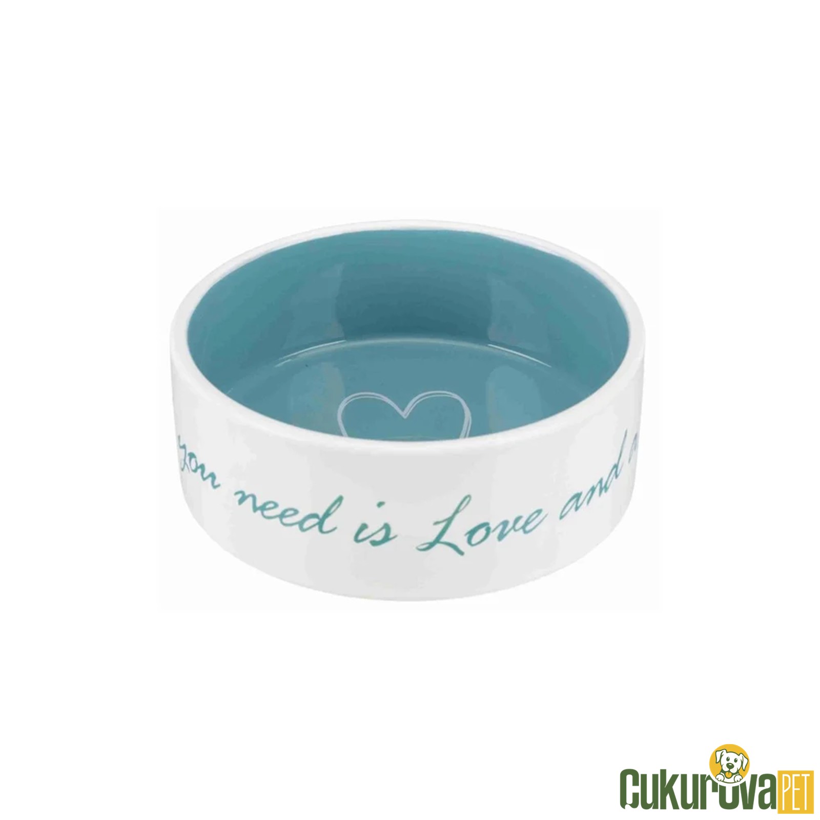 Trixie Köpek Serami̇k Mama Ve Su Kabı 800 Ml 16 Cm Beyaz