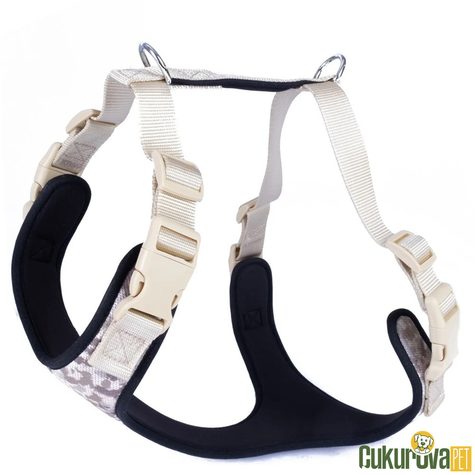 Doggie Havalı Dokumadan El Yapımı Köpek Göğüs Tasması Xl - 2.5 X 65 - 75 Cm - Kamo