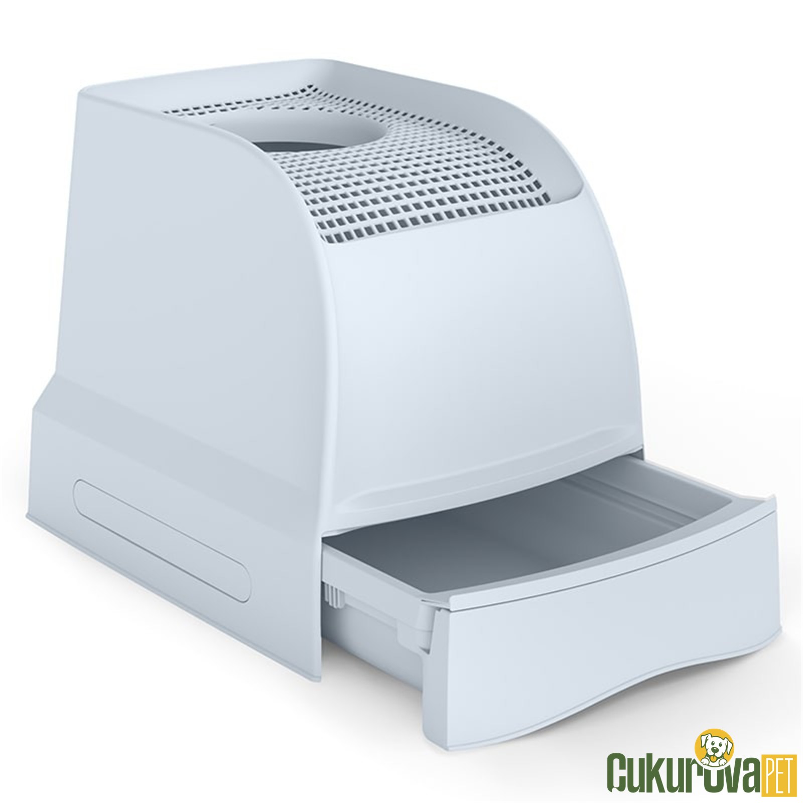 Imac Frida Üstten Girmeli Çekmeceli Kapalı Kedi Tuvaleti - Baby Blue