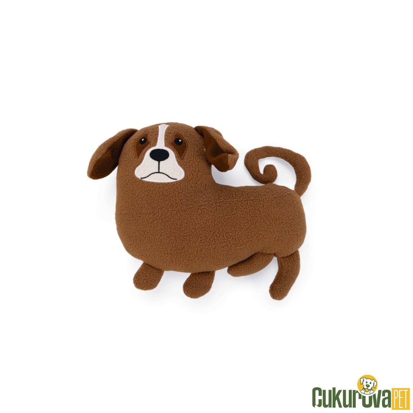 Karlie Köpek Figürlü Peluş Köpek Oyuncağı Kahverengi - 20 Cm