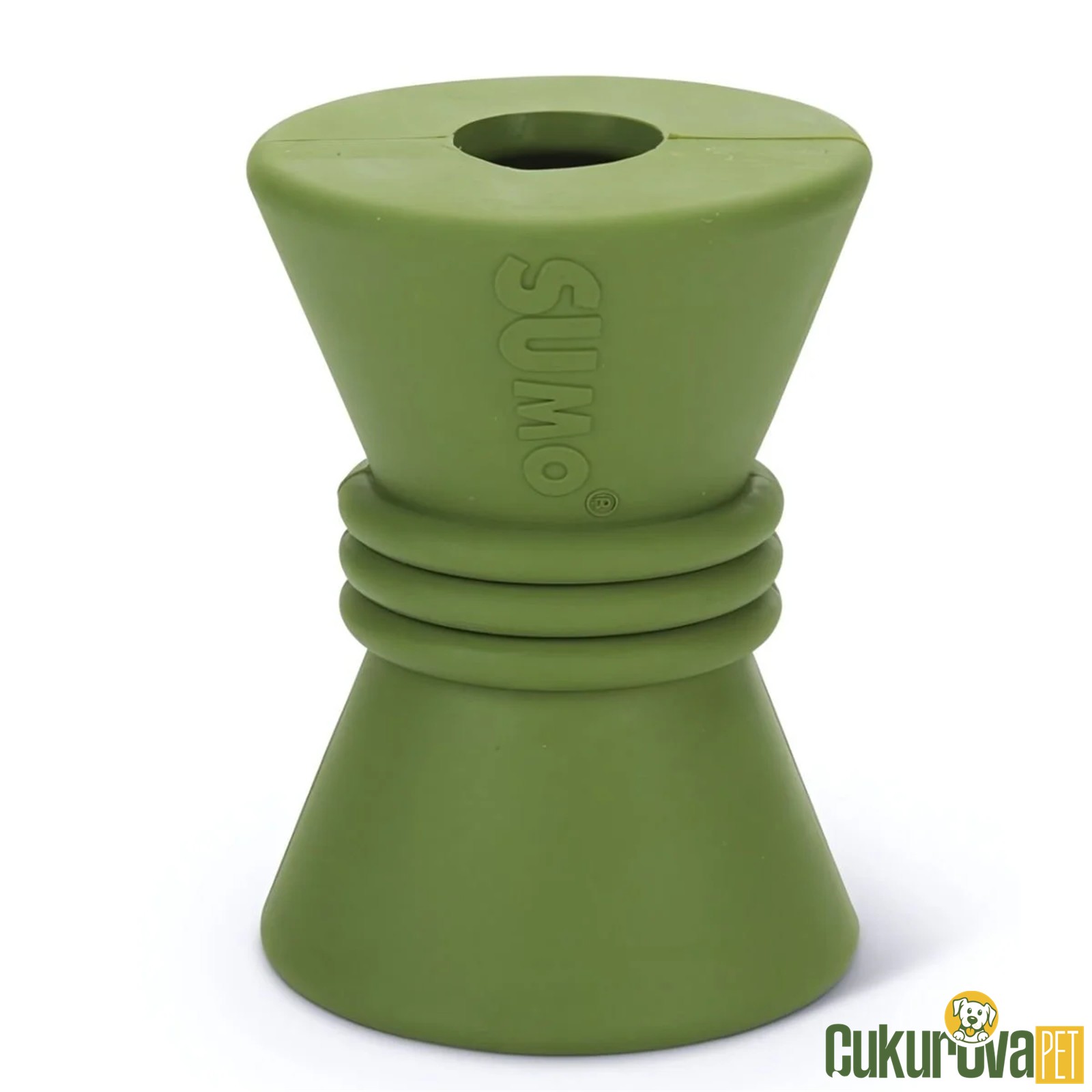 Beeztees Sumo Play Diabolo Dog Toy Rubber Yeşi̇l Köpek Oyuncağı 10 x 7 x 7 Cm