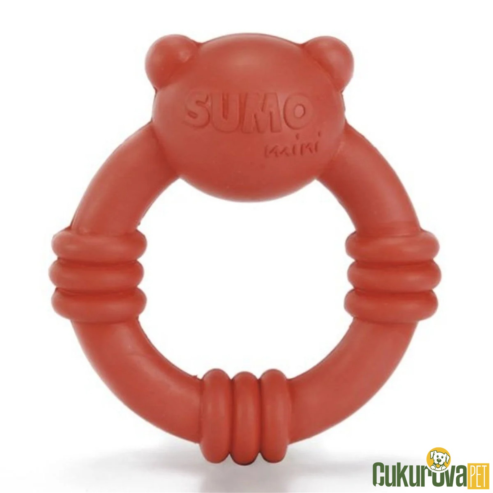 Beeztees Sumo Mini Team Köpek Oyuncak Lastik Kırmızı - 9.5 x 10.5 Cm