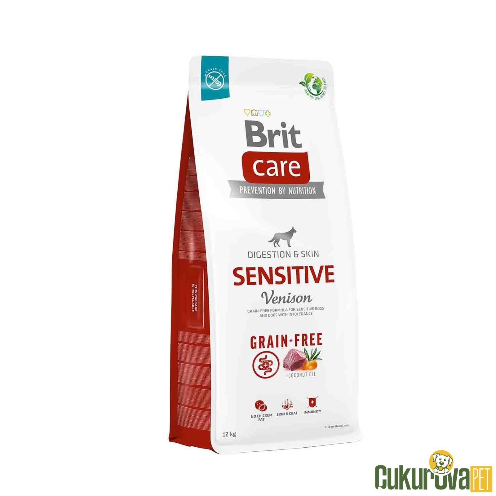 Brit Care Digestion & Skin Sensitive Geyikli Yetişki̇n Köpek Maması 12 Kg