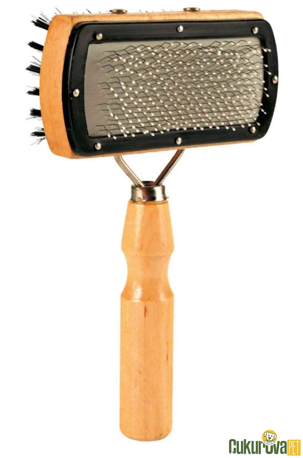 Trixie İki̇ Taraflı Köpek Fırçası 10 x 18 Cm