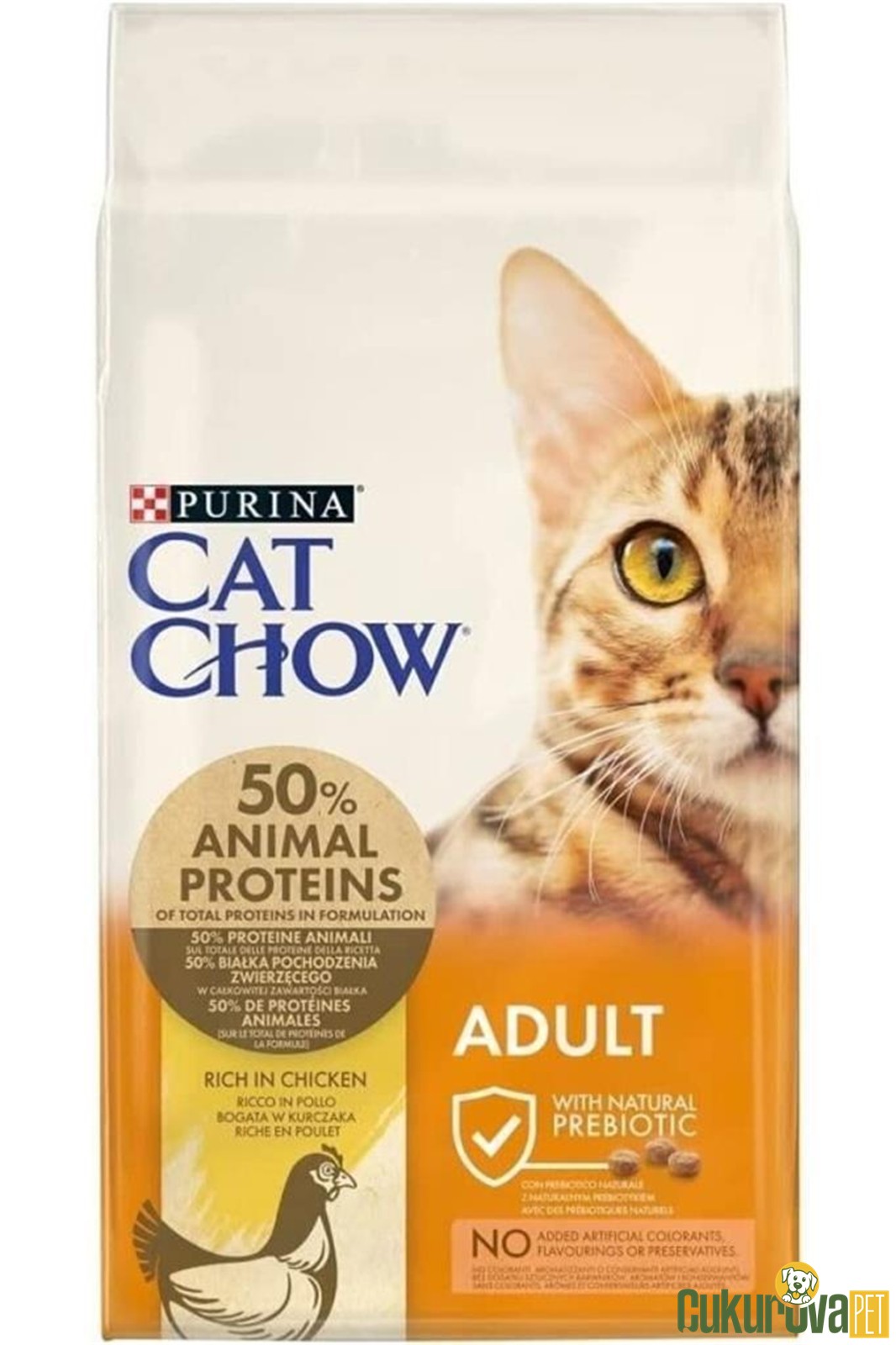 Cat Chow Adult Tavuklu Yetişki̇n Kedi Maması 15 Kg
