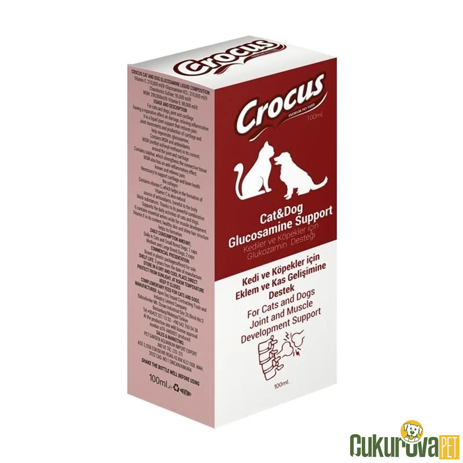 Crocus Glukozamin Destek Kedi & Köpek İçin 100 Ml