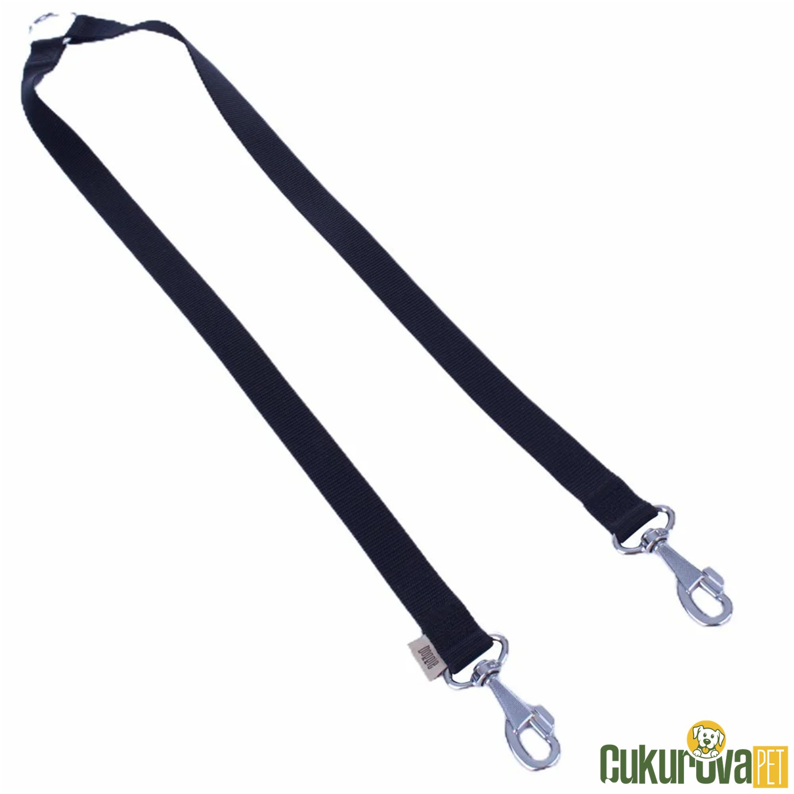 Doggie Dokumadan El Yapımı İki Adet Köpek Gezdirme Aparatı M - 2 x 70 - 70 Cm - Siyah