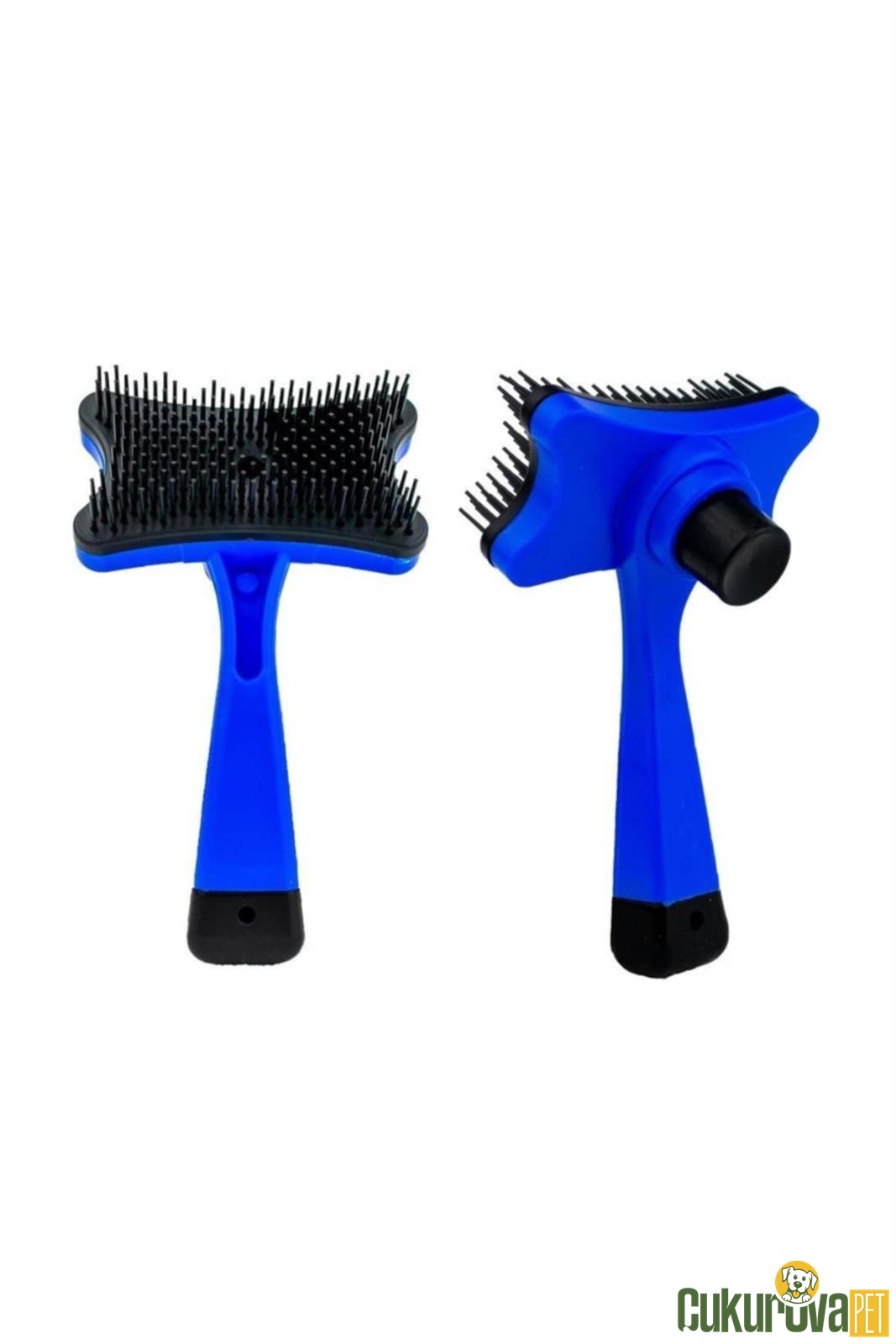 Eastland Otomatik Kolay Temizlenen Köpek Fırçası 13 Cm ( Mavi )