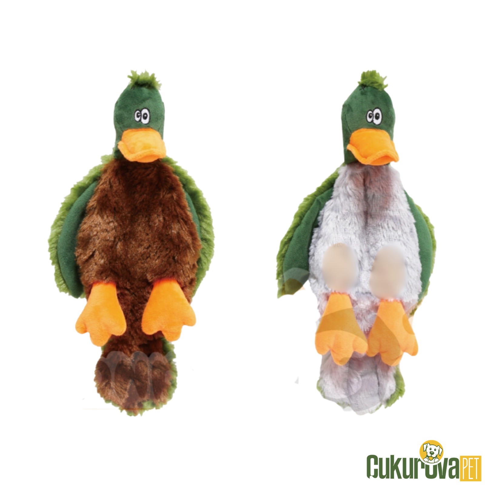 Eastland Hışırtılı Peluş Ördek Köpek Oyuncağı 30 Cm