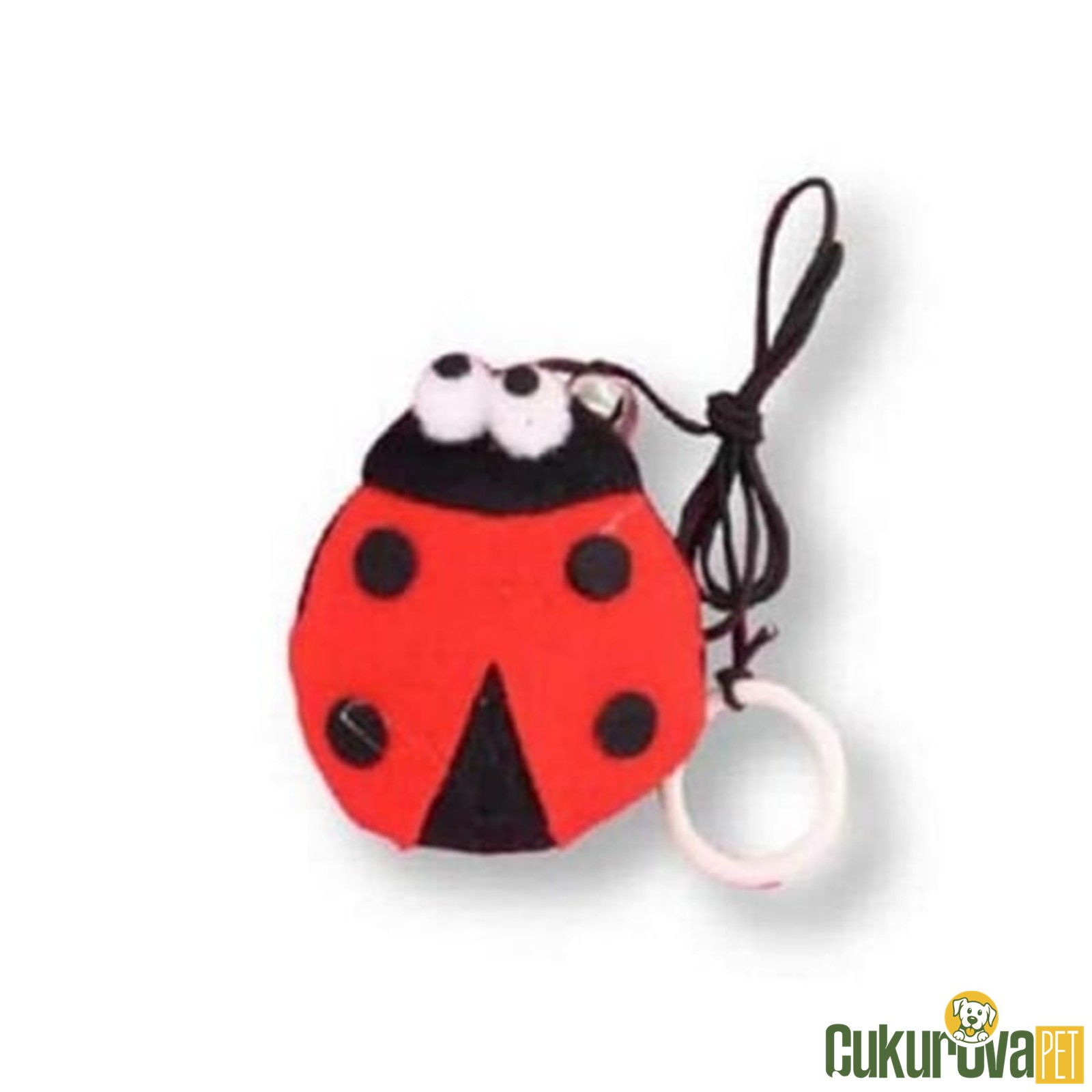 Eastland İpli̇ Peluş Kedi̇ Oyuncağı Uğur Böceği̇ 7 Cm