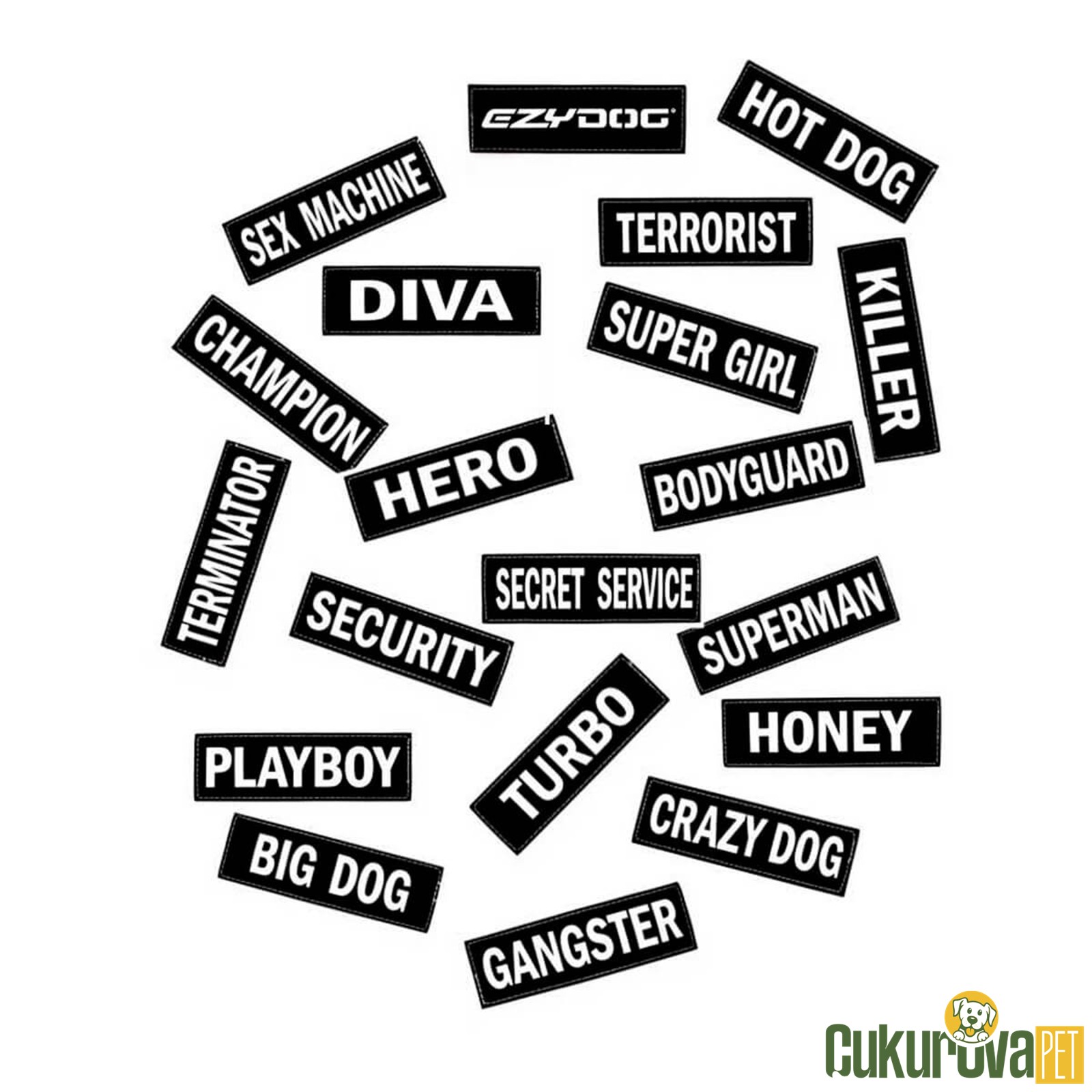 Ezydog Köpek Sticker Patch Large Gangster