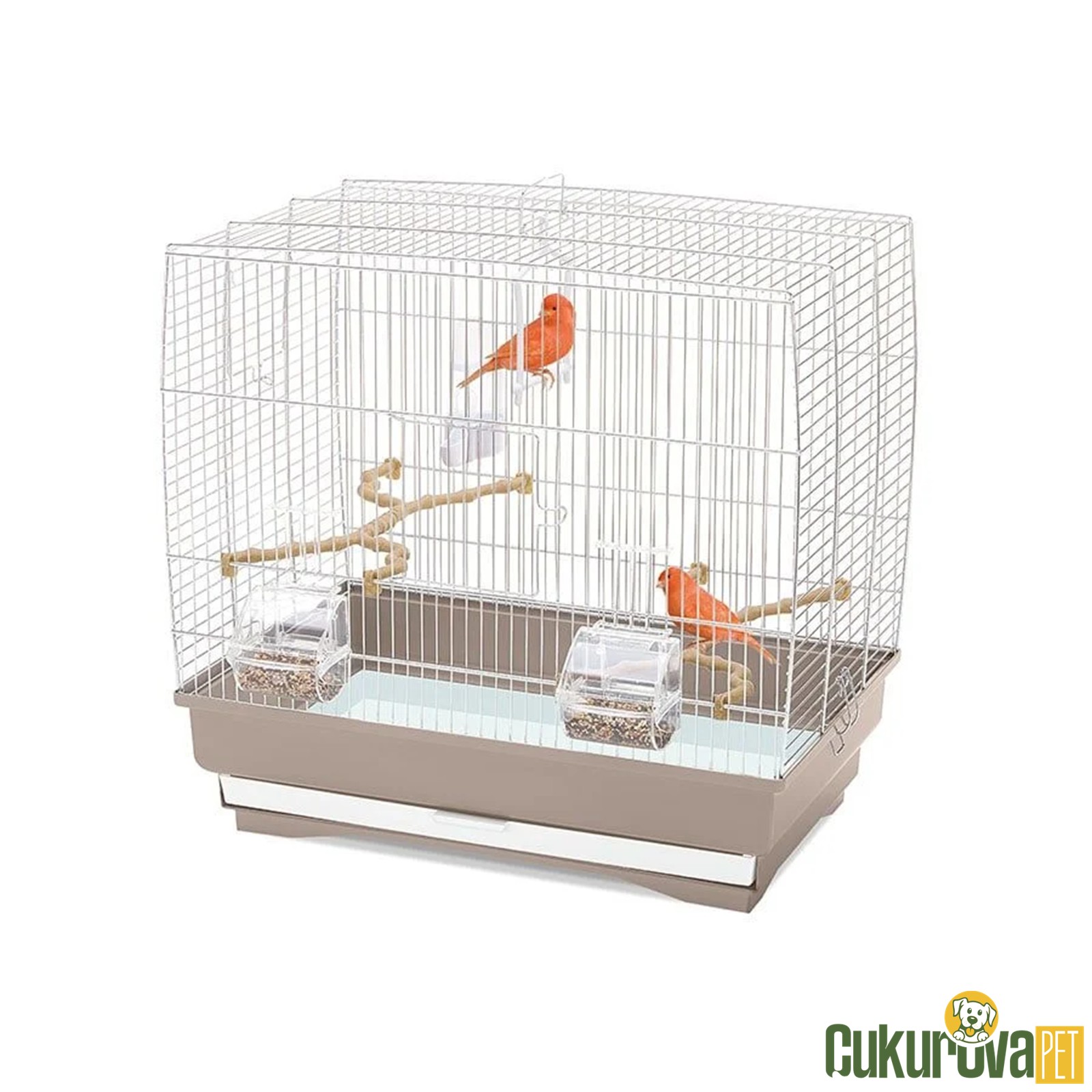Imac Irene 3 Kuş Kafesi Bej - 51 x 30 x 48 Cm