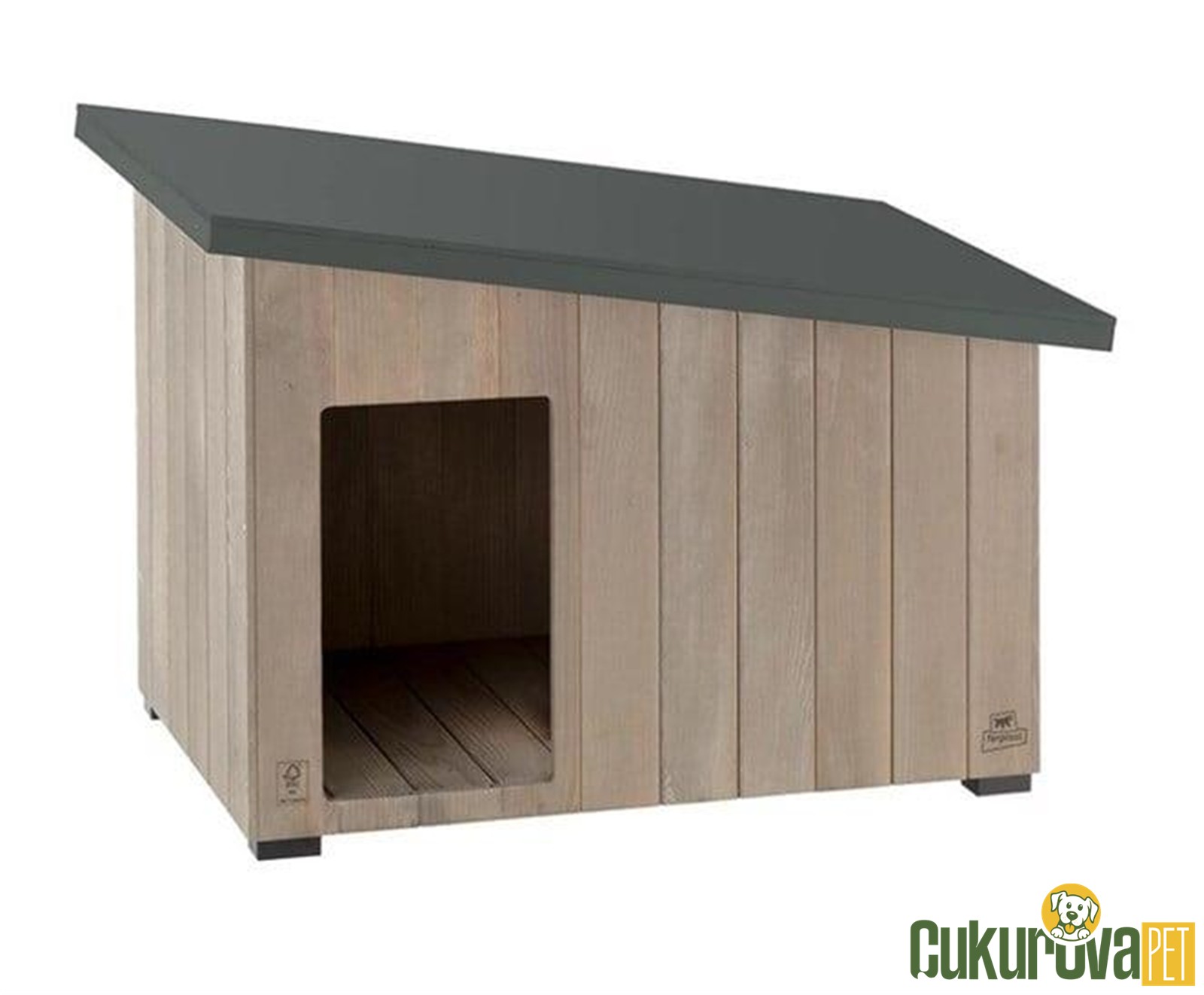 Ferplast Argo 50 Ahşap Köpek Kulübesi̇ 50.5 x 32.5 x 44.5 Cm