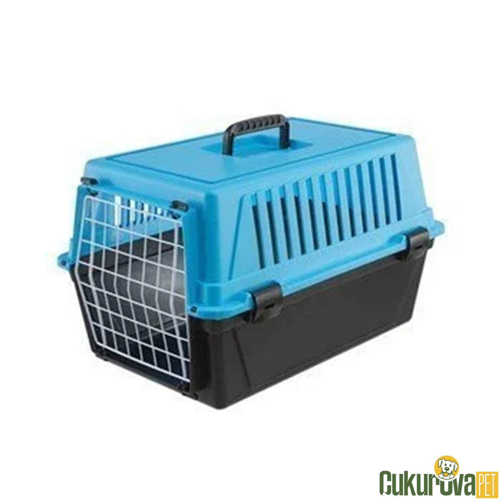 Ferplast Atlas 20 Küçük Kedi̇ & Köpek Taşıma Çantası 58 x 37 x 32 Cm - Mavi̇ - Si̇yah
