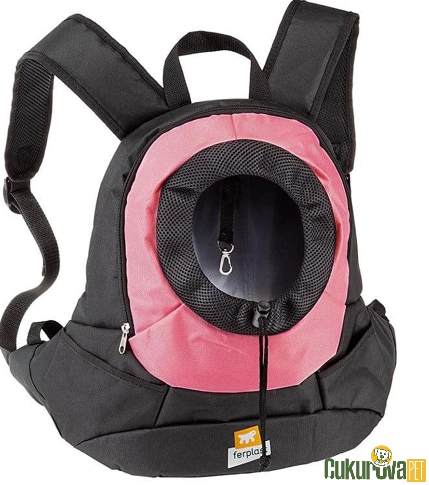 Ferplast Kangoo Küçük Irk Köpek Sırt Çantası Pembe 41 x 20 x 43 Cm