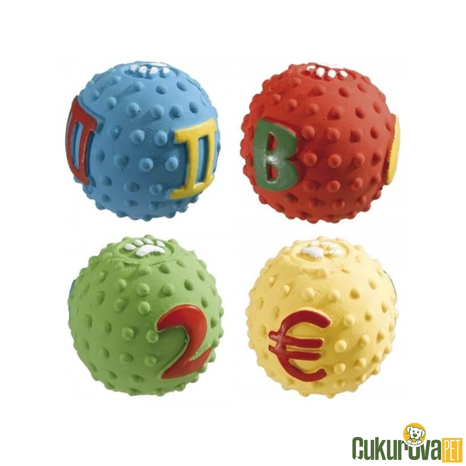 Ferplast Sesli̇ Latex Küçük Köpek Oyun Topu 5 Cm