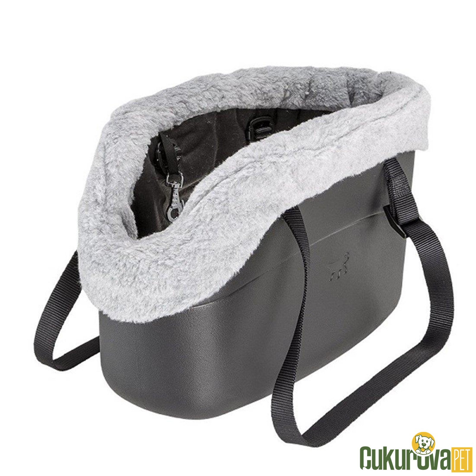 Ferplast With-Me Winter siyah taşıma çantası, 21.5 x 43.5 x 27 cm