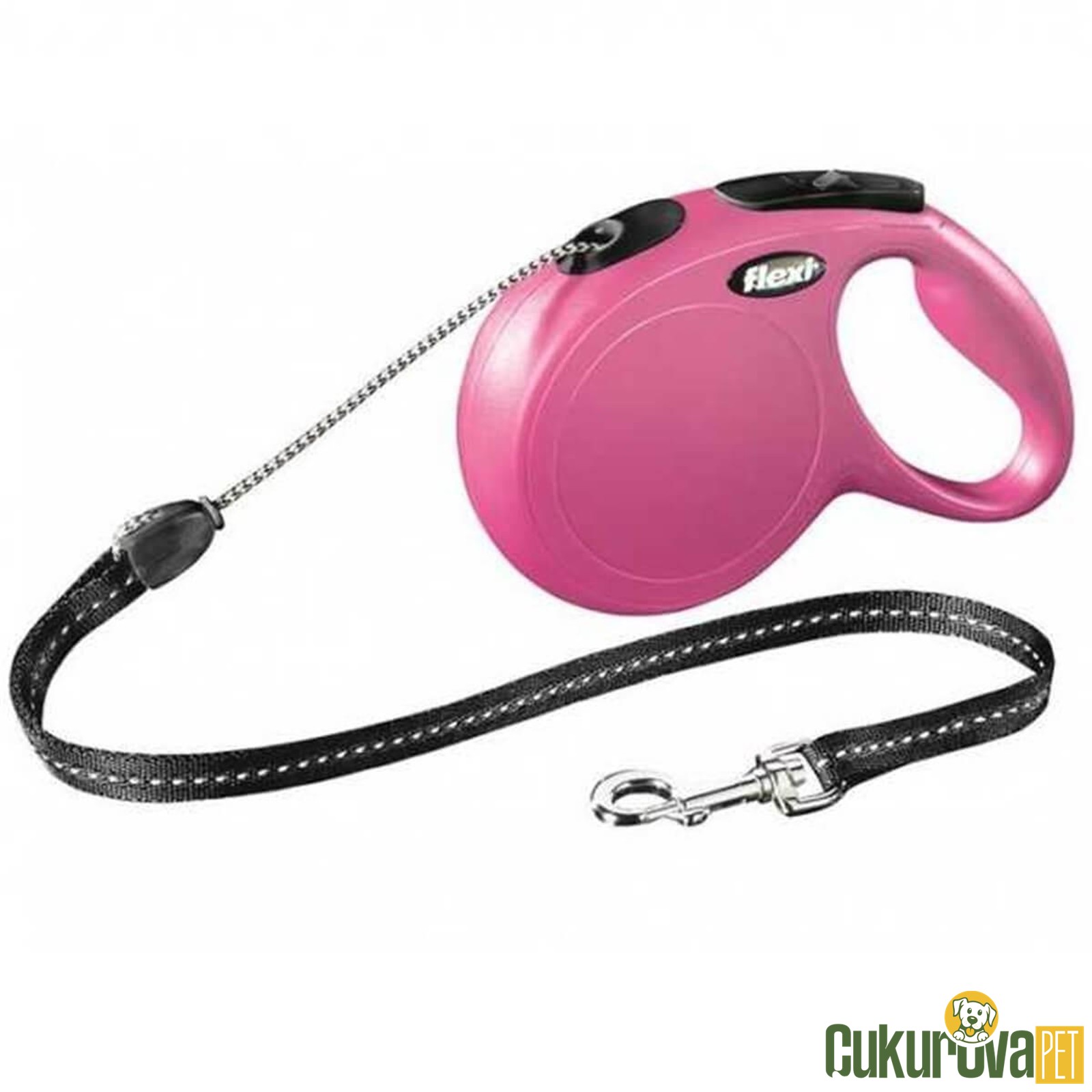 Flexi New Classic 5 M Otomatik İp Köpek Gezdirme Kayışı M Pembe