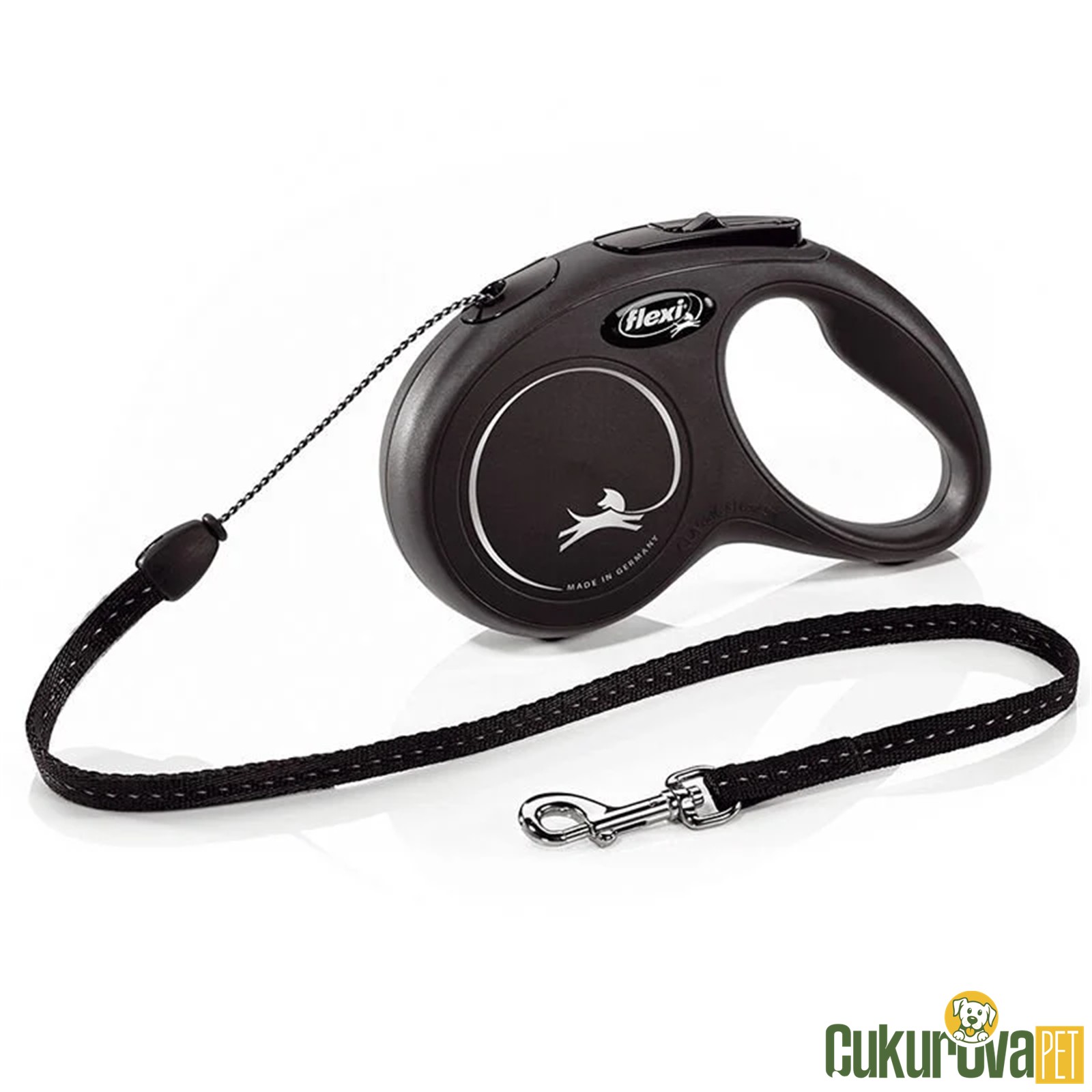Flexi New Classic Otomati̇k İp Köpek Gezdi̇rme Kayışı 5 M - S - Si̇yah