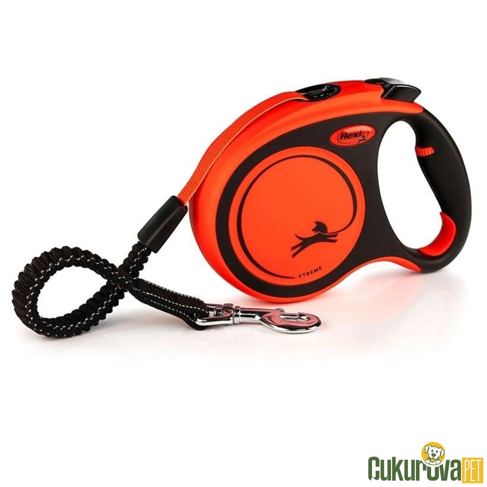 Flexi Xtreme 8 M Otomatik Şerit Tasma L Turuncu