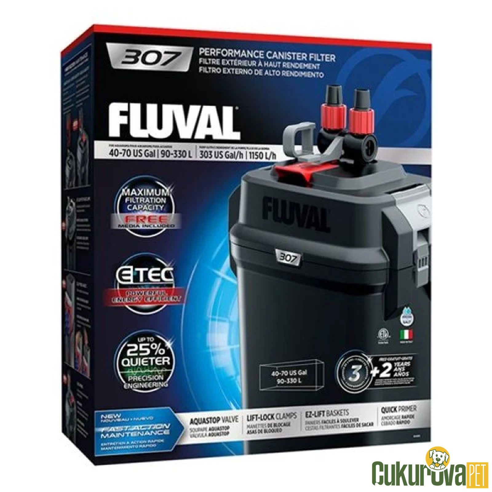 Fluval 307 Diş Filtre 1150 L / H