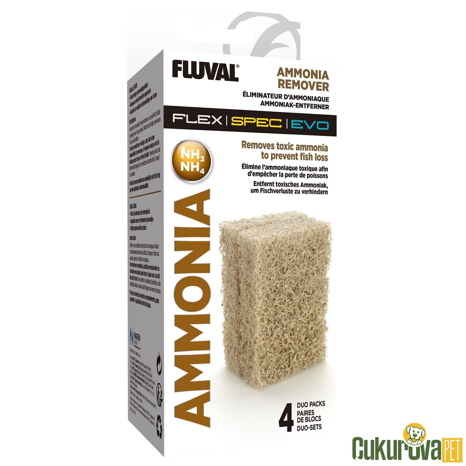 Fluval Amonyak Gi̇deri̇ci̇ Flex Akvaryum İçi̇n 4'lü