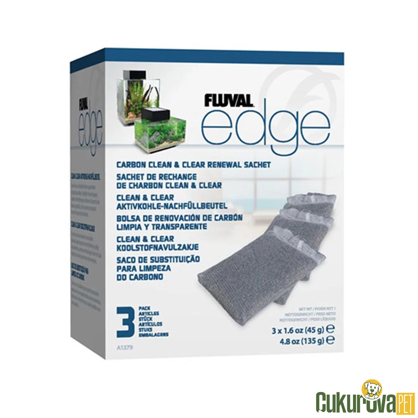 Fluval Edge Karbon Fi̇ltre 3'lü - 45 Gr