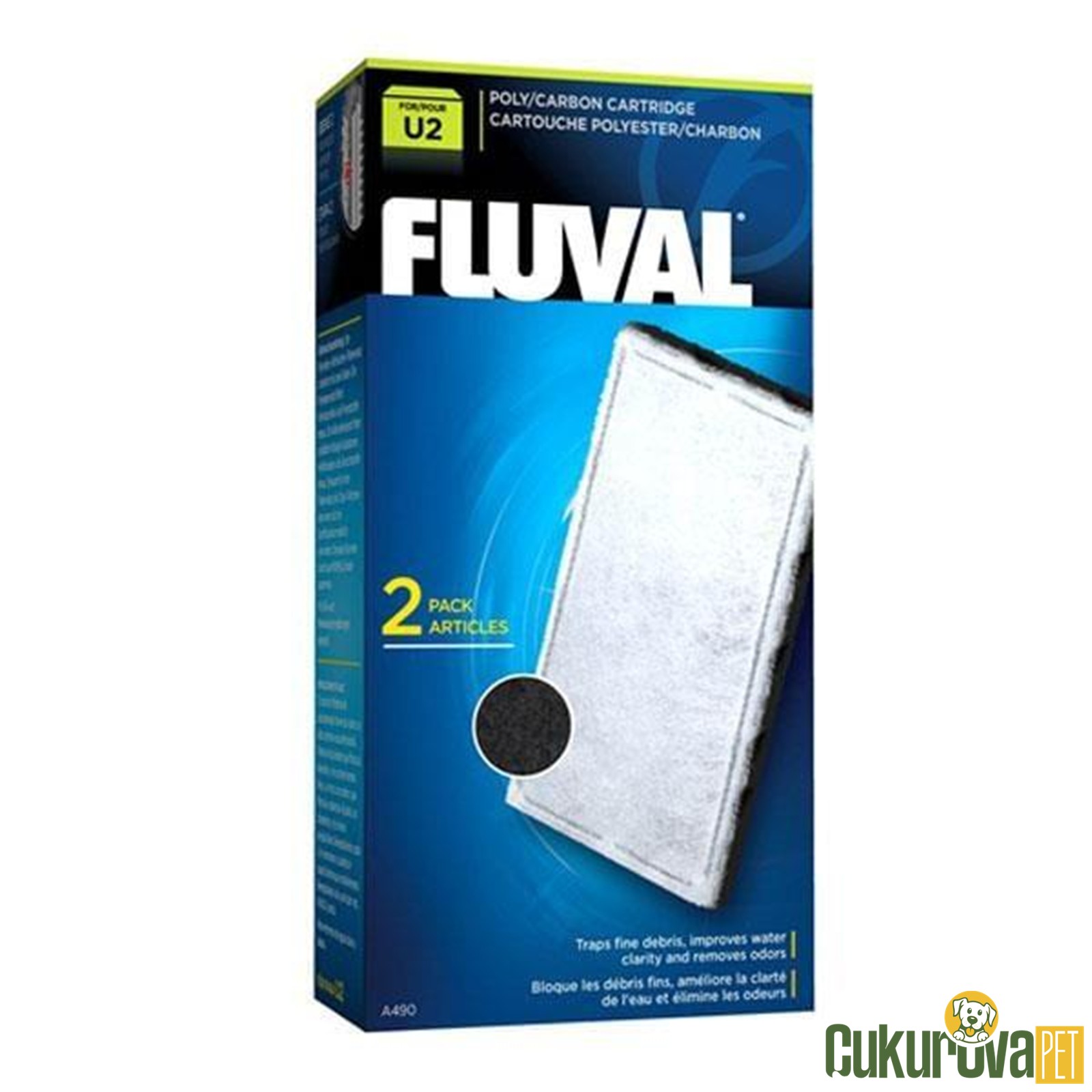 Fluval U2 Fi̇ltre Polycarbon Kartuş 2'li̇