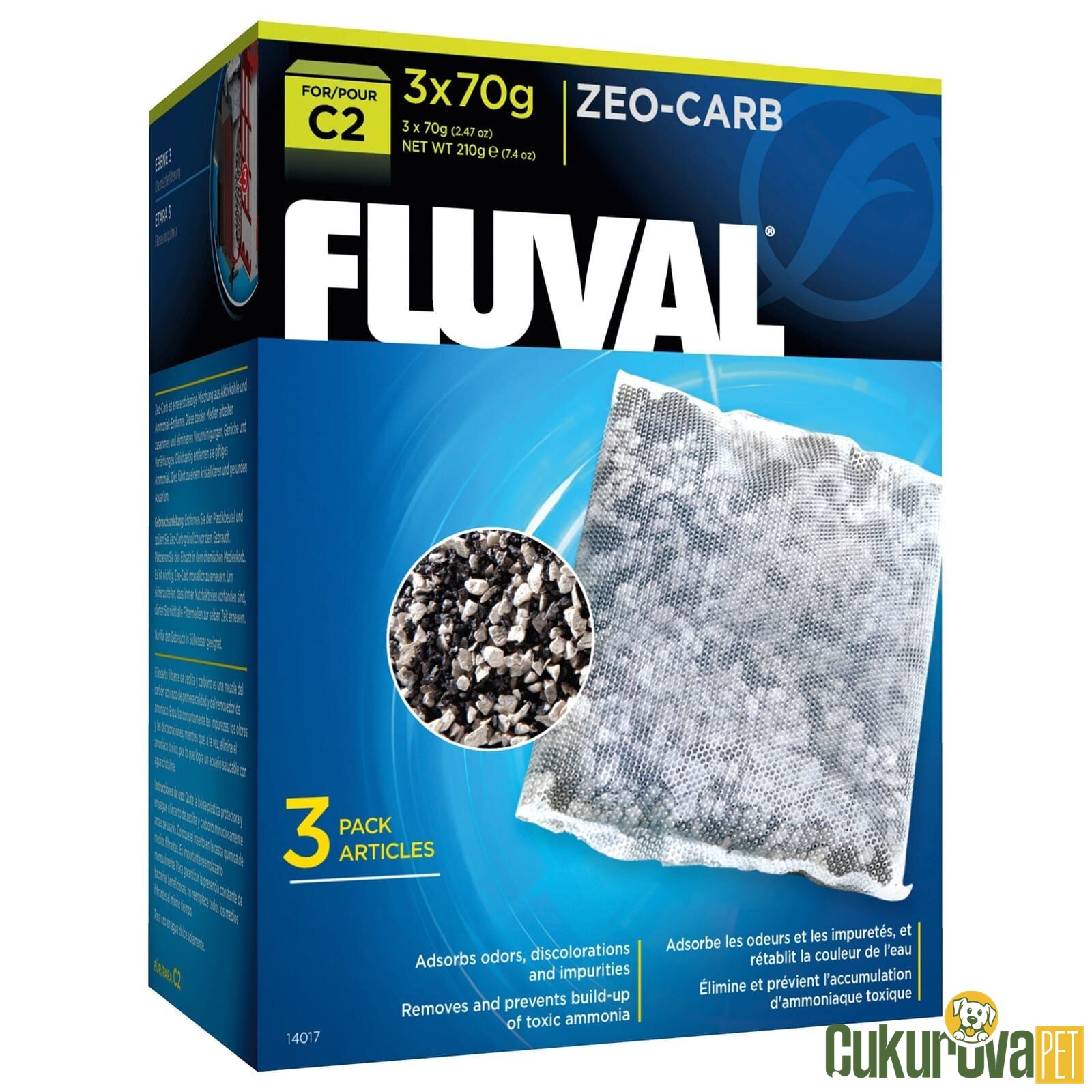 Fluval C 2 Zeo Karbon 3 x 70 Gr