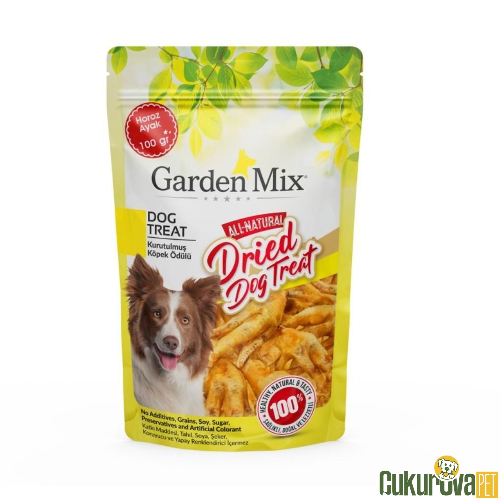 Gardenmix Köpek Ödülü Kurutulmuş Horoz Ayak 100 Gr