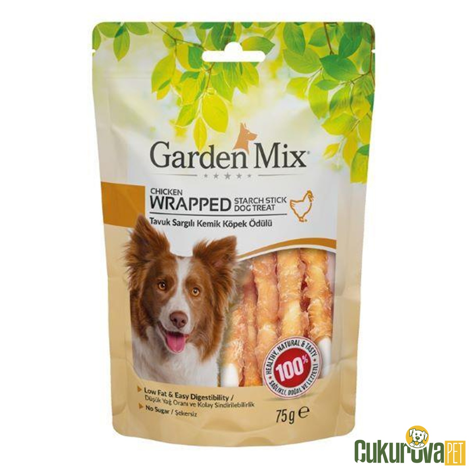 Gardenmix Tavuk Sargılı Kemi̇k Köpek Ödül Maması 75 Gr