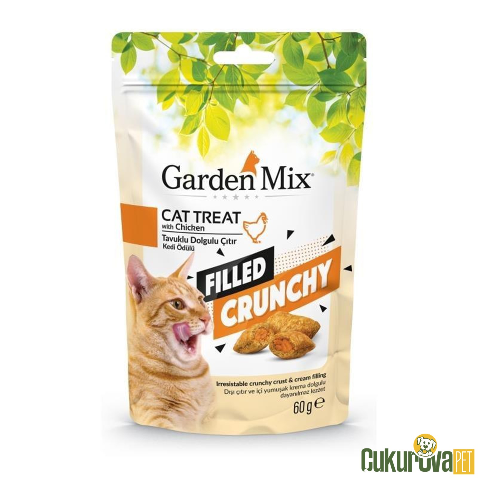 Gardenmix Tavuklu İçi̇ Dolgulu Kedi̇ Ödül Maması 60 Gr