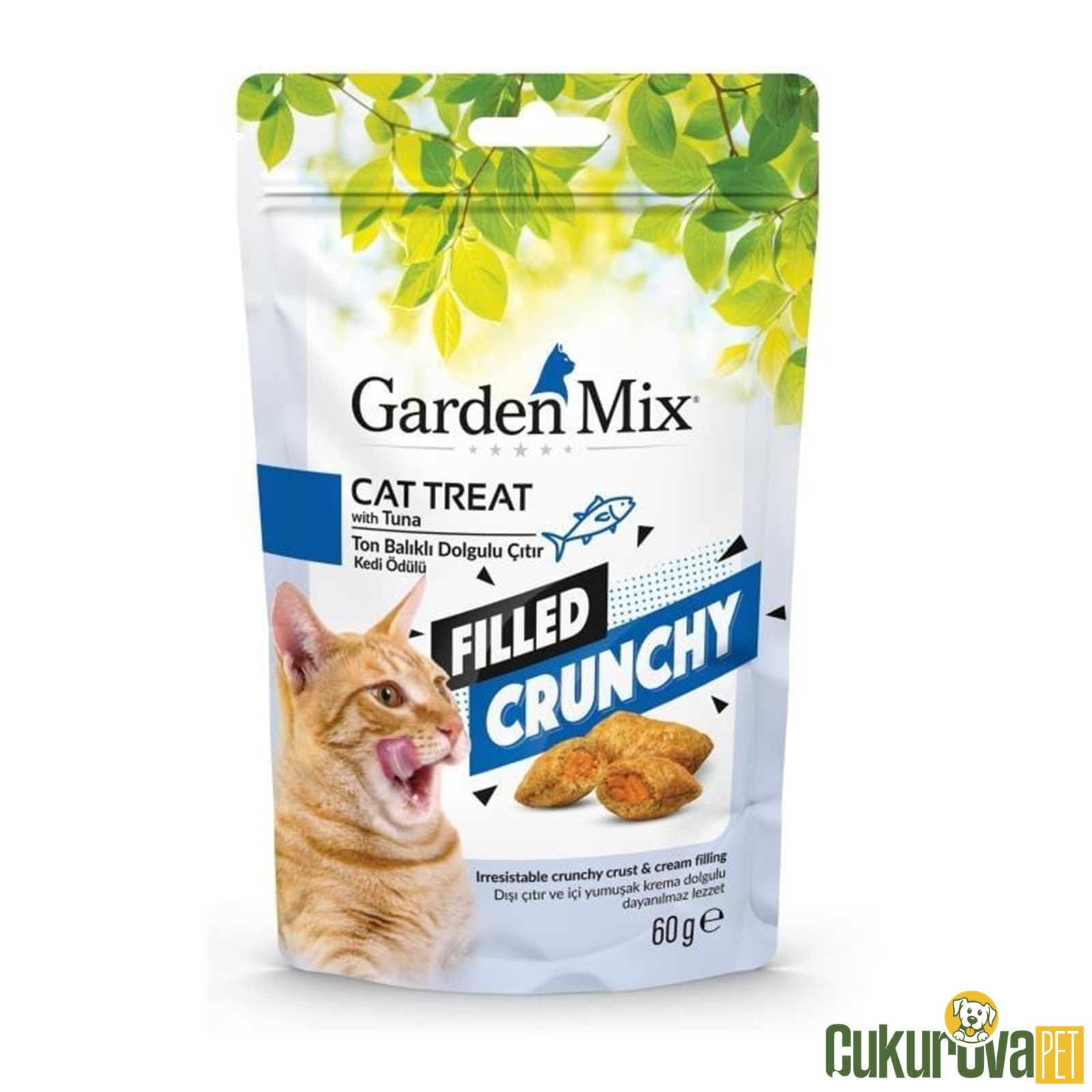 Gardenmix Ton Balıklı İçi̇ Dolgulu Kedi̇ Ödül Maması 60 Gr