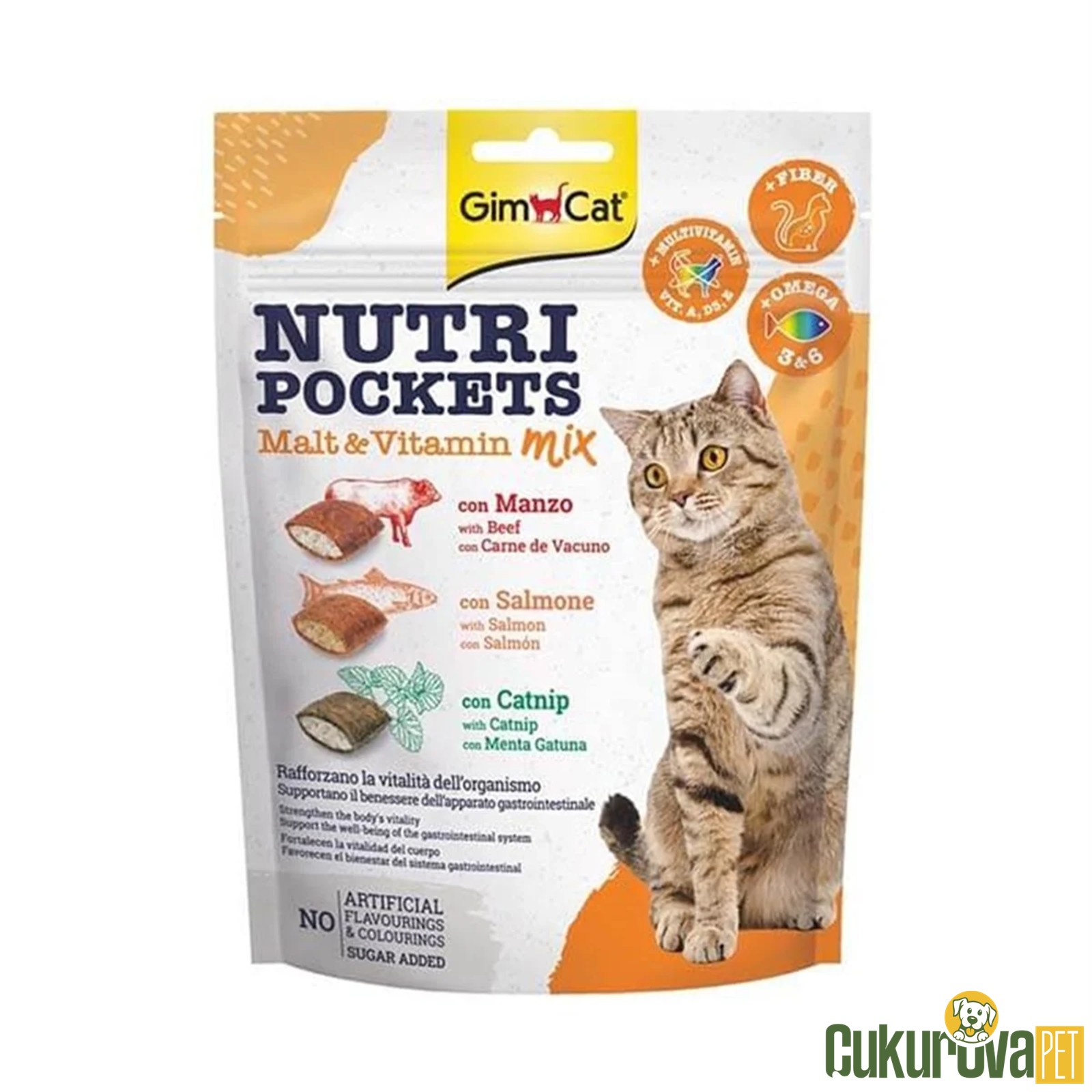 Gimcat Nutripockets Malt Vi̇tami̇n Mi̇x Kedi̇ Ödülü 150 Gr