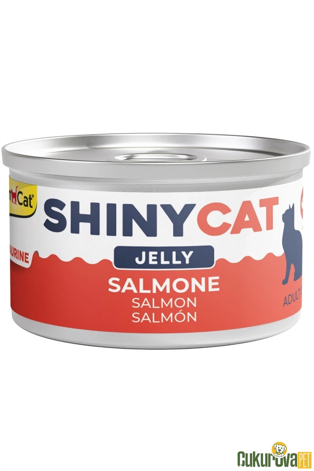 Gimcat ShinyCat Jöle İçinde Somonlu Yetişki̇n Kedi̇ Konservesi̇ 70 Gr