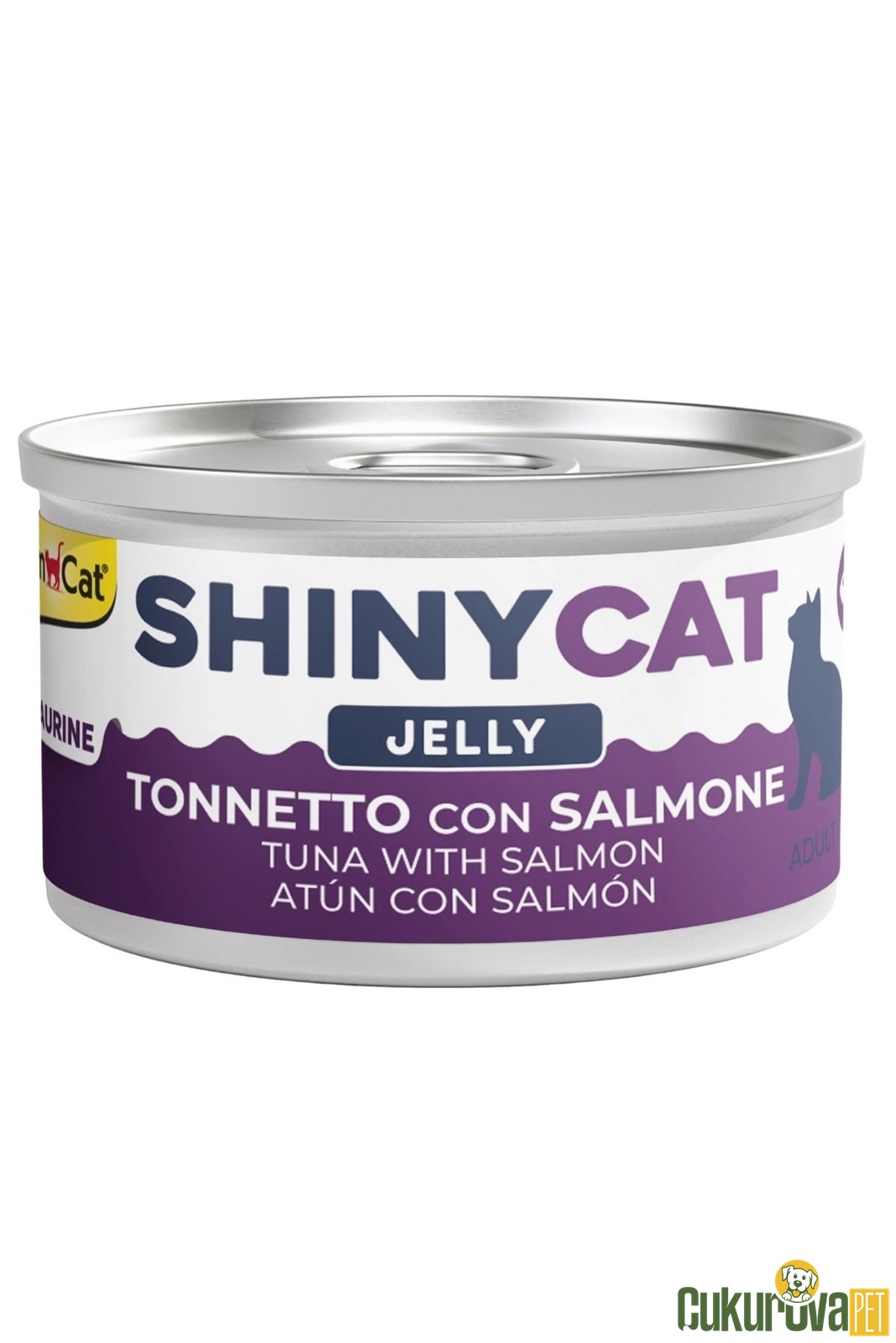 GimCat ShinyCat Jelly Somonlu ve Ton Balıklı Yetişki̇n Kedi Yaş Maması 70 Gr