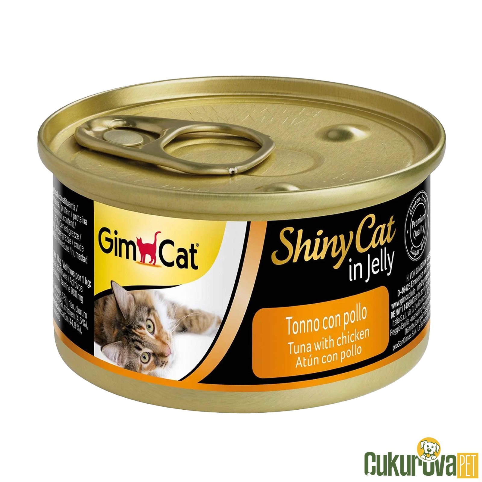 Gimcat ShinyCat Tavuklu & Ton Balıklı Kedi Konservesi 70 Gr