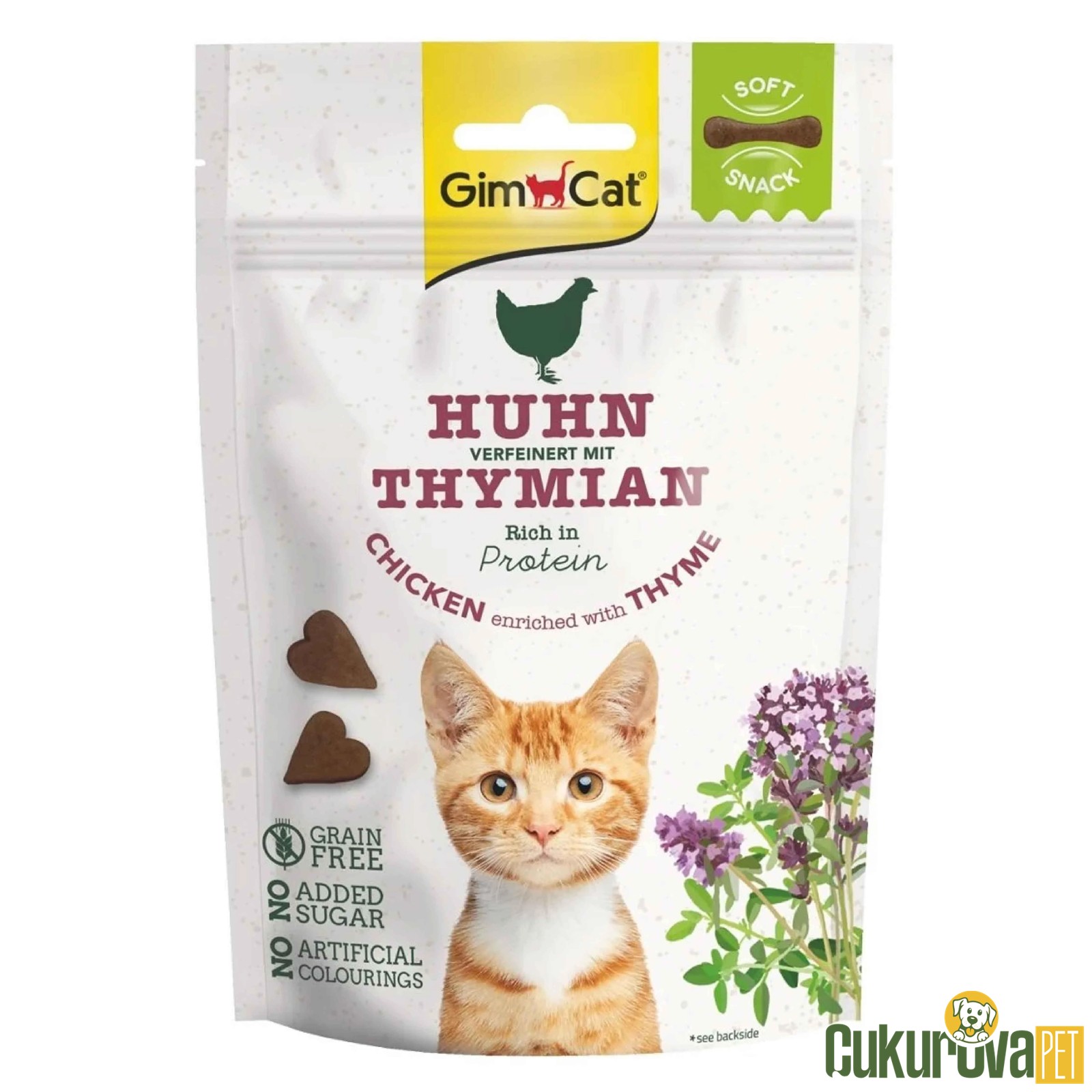 Gimcat Soft Snacks Tavuklu & Kekikli Kedi Ödül Maması 60 Gr