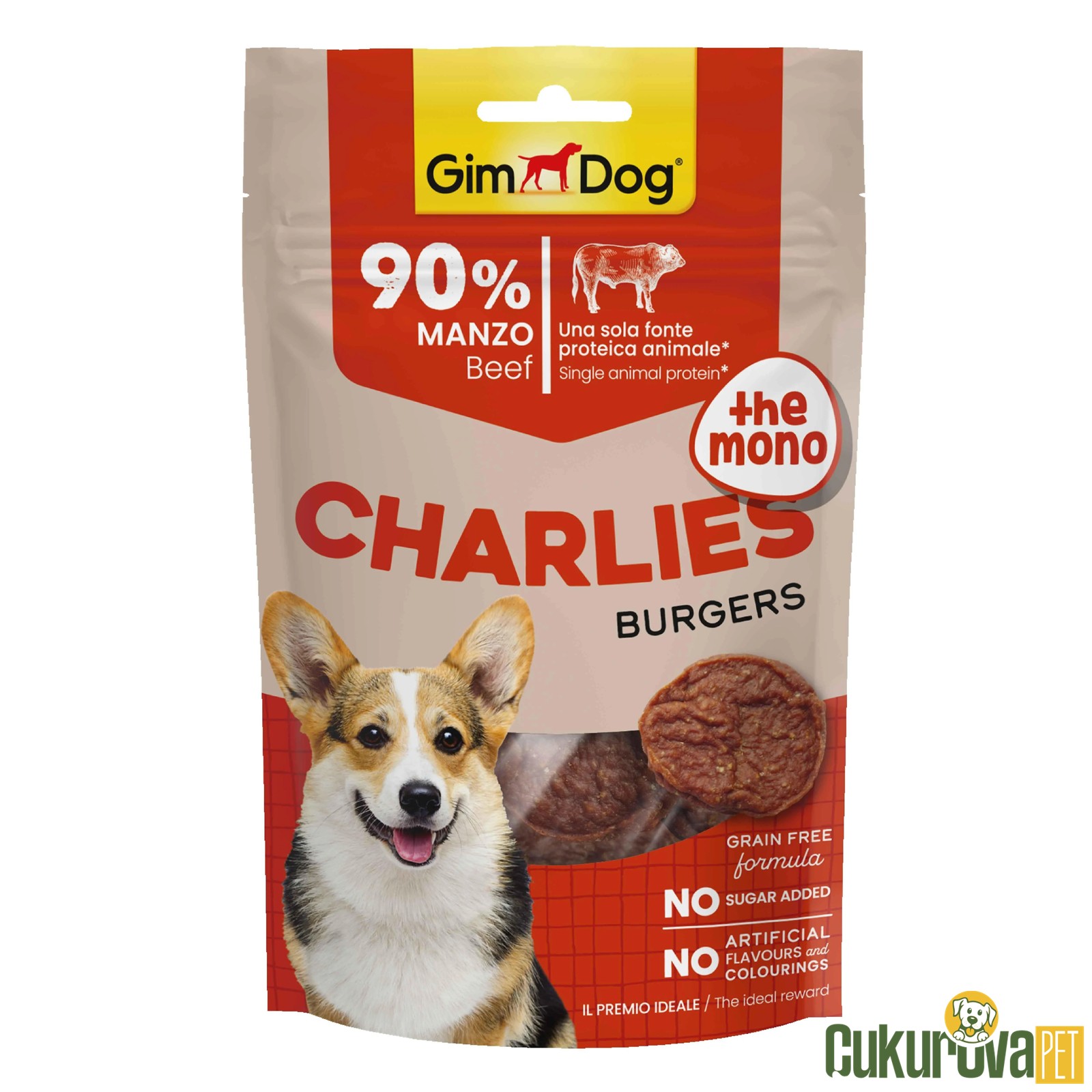Gimdog Charlies Burgers Sığır Etli Köpek Ödül Maması 70 Gr