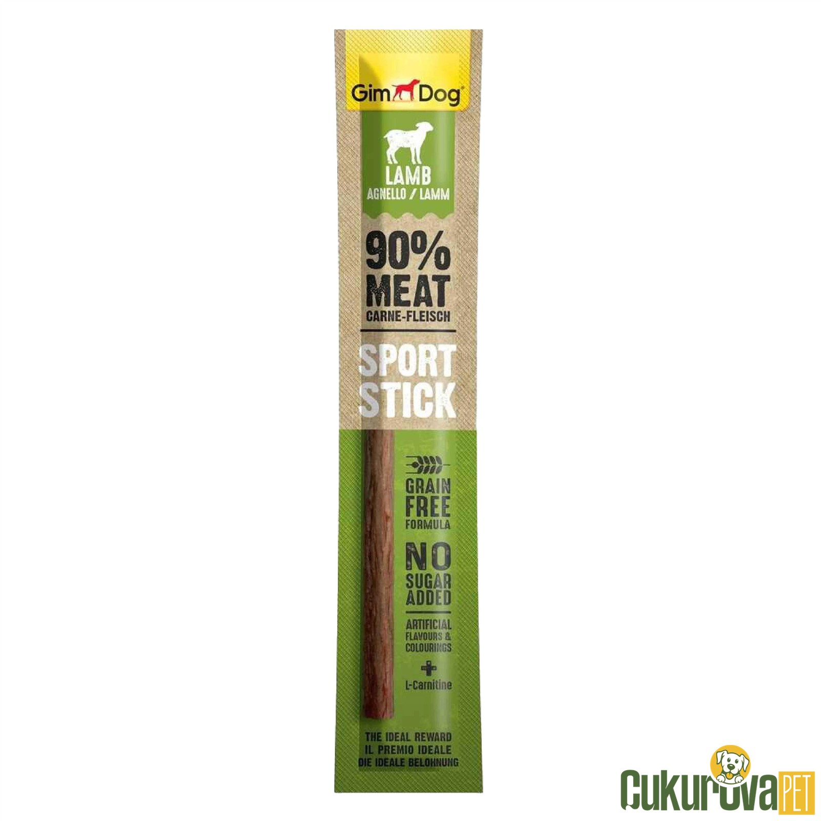 Gimdog Sport Sticks Kuzu Etli Köpek Ödül Çubuğu 12 Gr