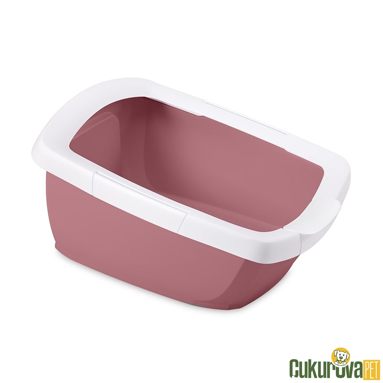 Imac Açık Kedi Tuvaleti Funny - Pembe / Beyaz - 65 x 47.5 x 33 Cm