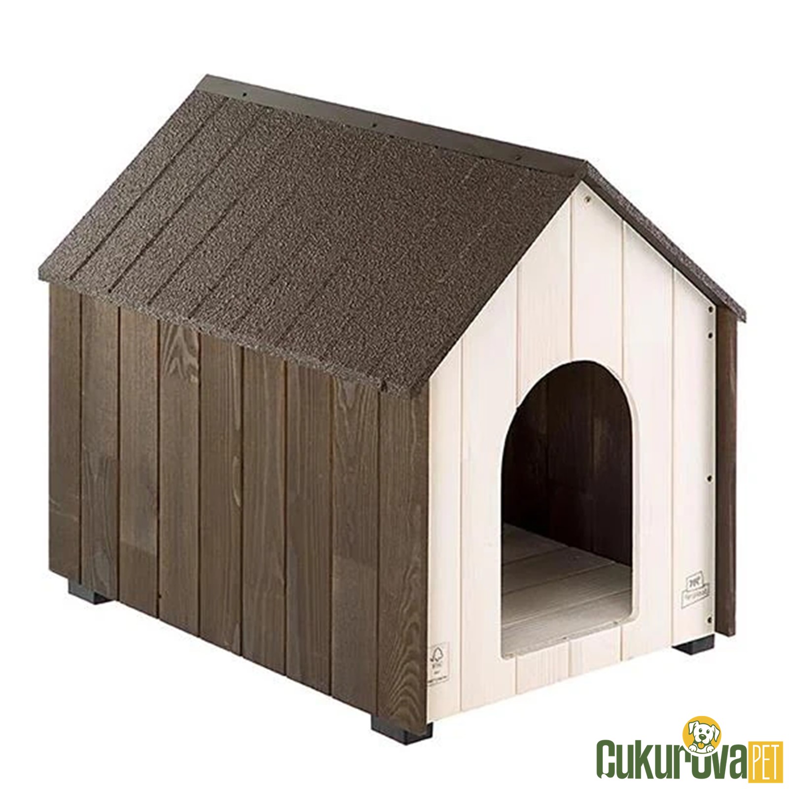 Ferplast Koya Ahşap Köpek Kulübesi̇ - S - 54.5 x 43 x 56 Cm