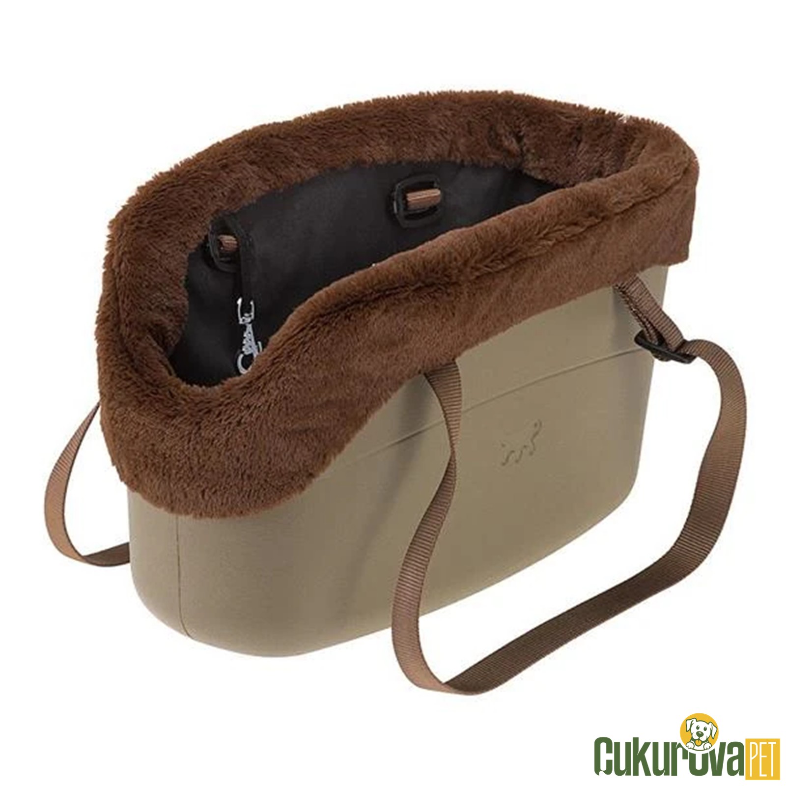 Ferplast With Me Winter Kedi & Köpek Taşıma Çantası Bej - 21.5 x 43.5 x 27 Cm
