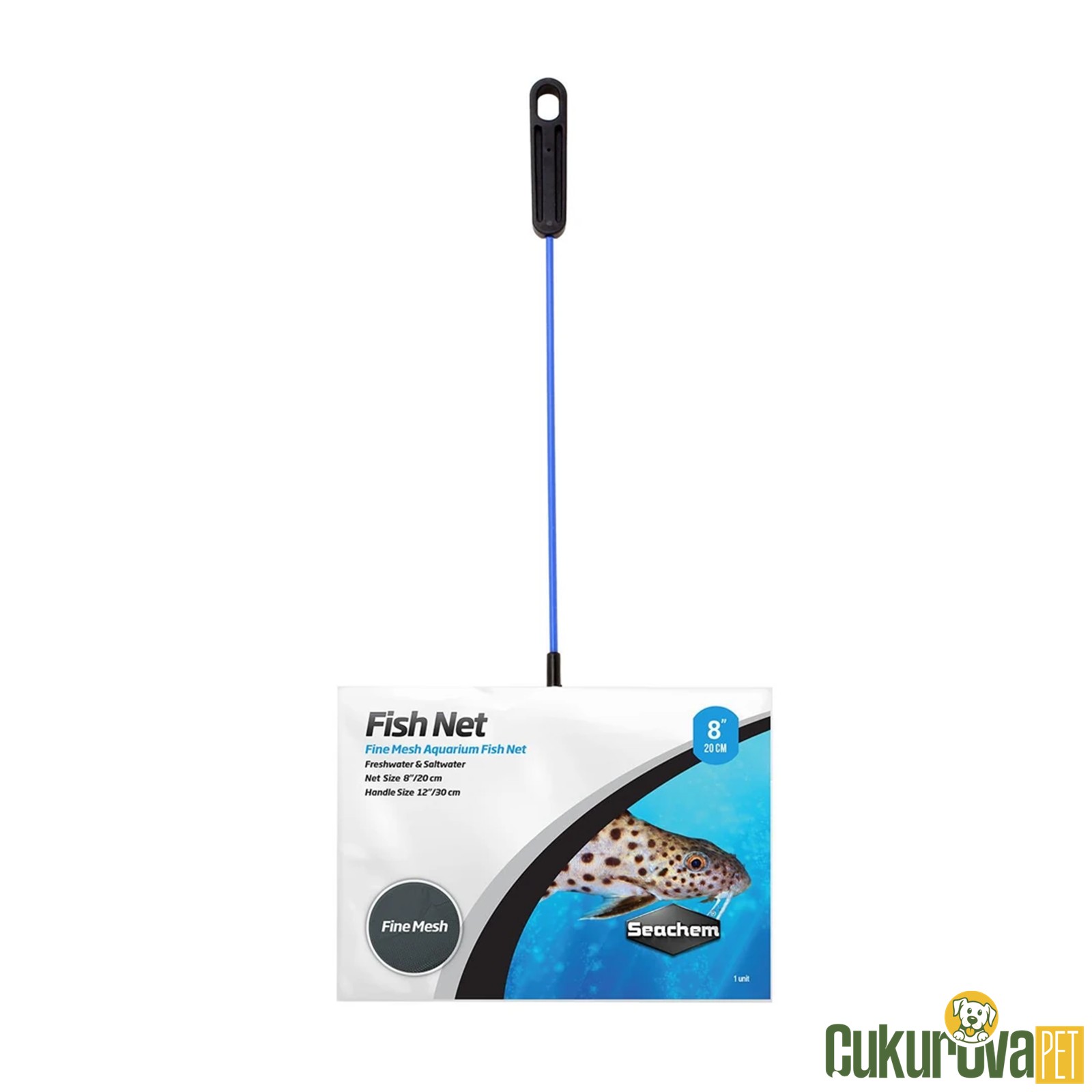 Seachem Akvaryum Kepçesi̇ No: 8 İnce Fi̇le 20 Cm