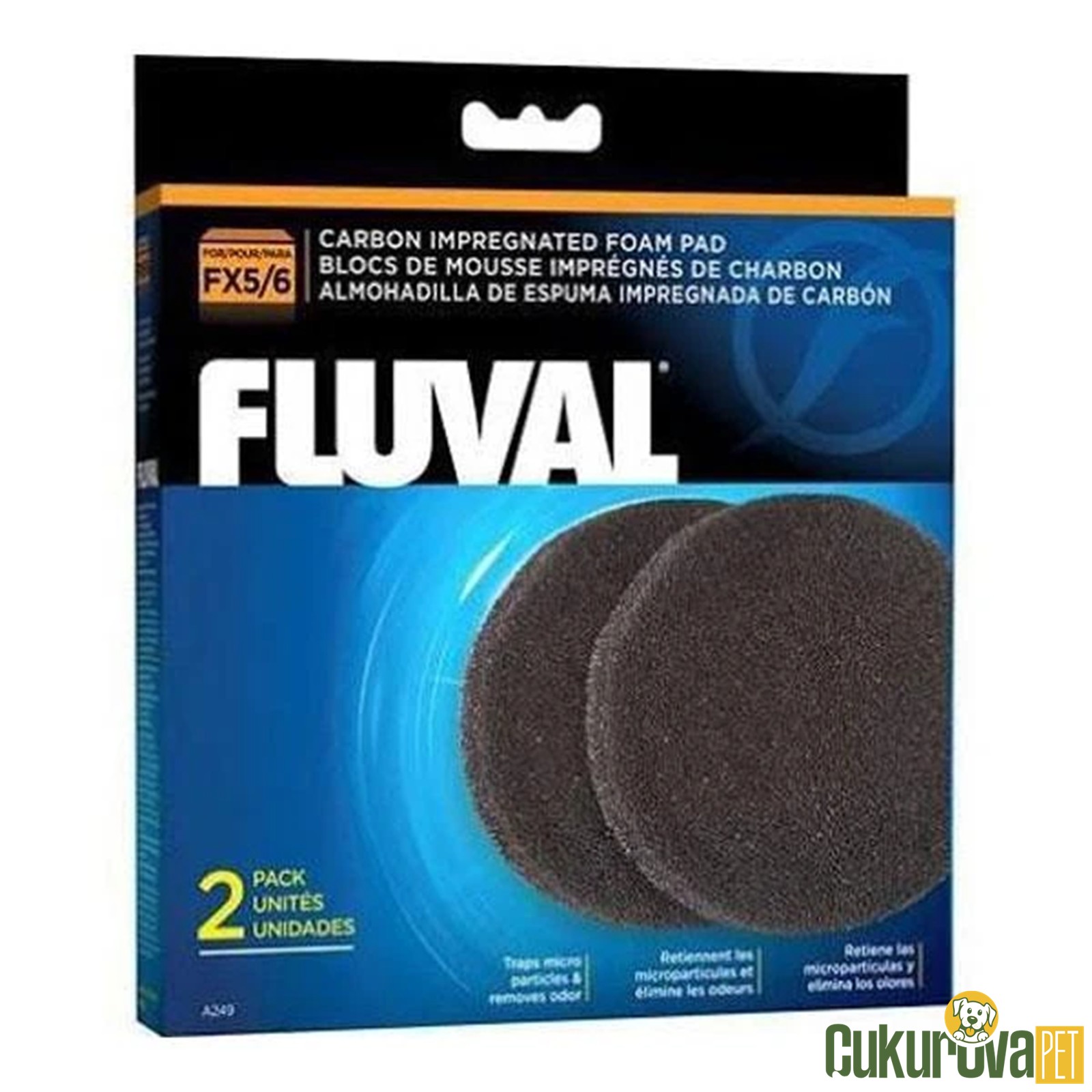 Fluval Fx5 - Fx6 Karbonlu Bi̇yoloji̇k Fi̇ltre Süngeri̇ 2'li̇